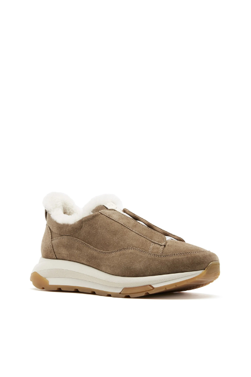 Vada Shearling Lined Suede Sneaker