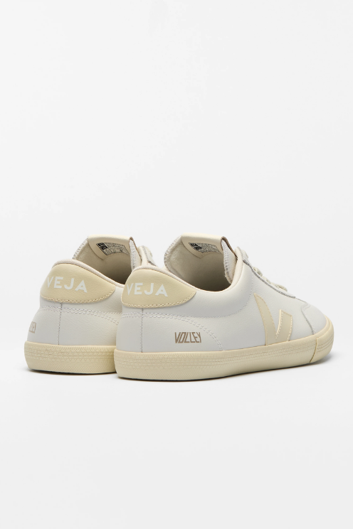Volley Signature Leather White Calcaire