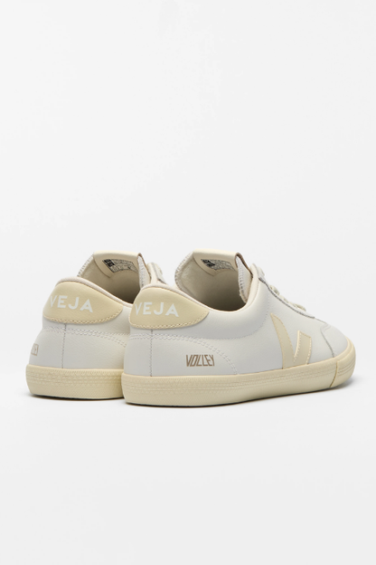 Volley Signature Leather White Calcaire
