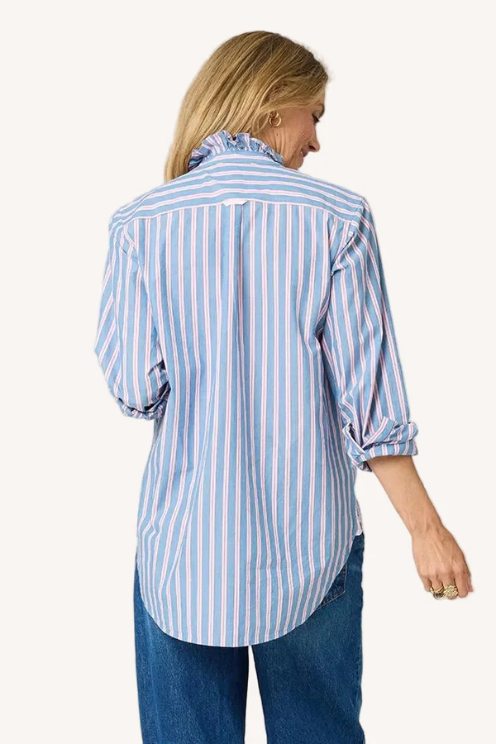 Mia Ruffle Stripe Shirt