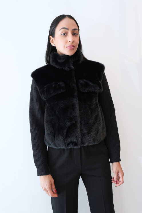 Plush Faux Fur Jacket