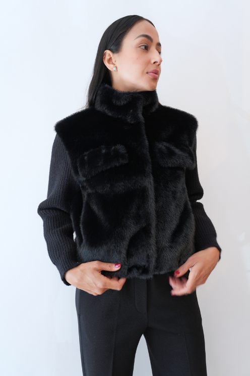 Plush Faux Fur Jacket