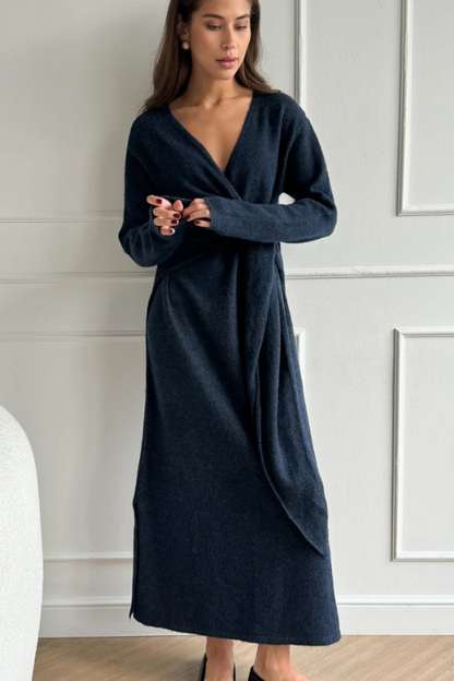 Keira Knit Wrap Dress