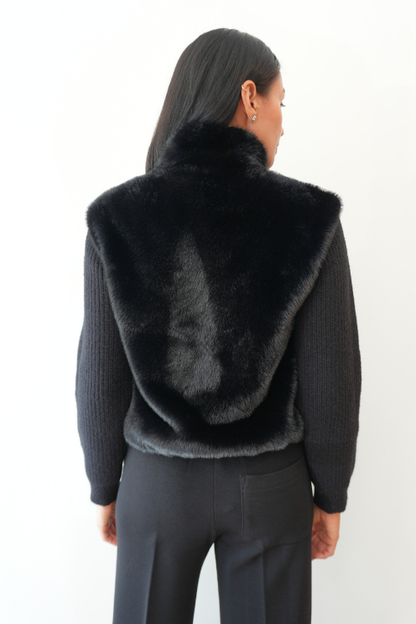Plush Faux Fur Jacket