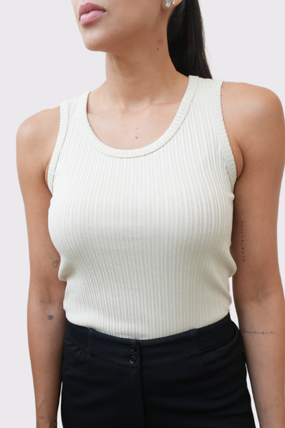 Wide Ribbed Fitted Tank&nbsp;