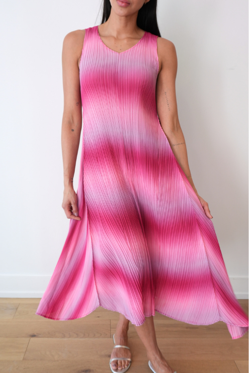 Long Estrella Dress - Sherbert Pink