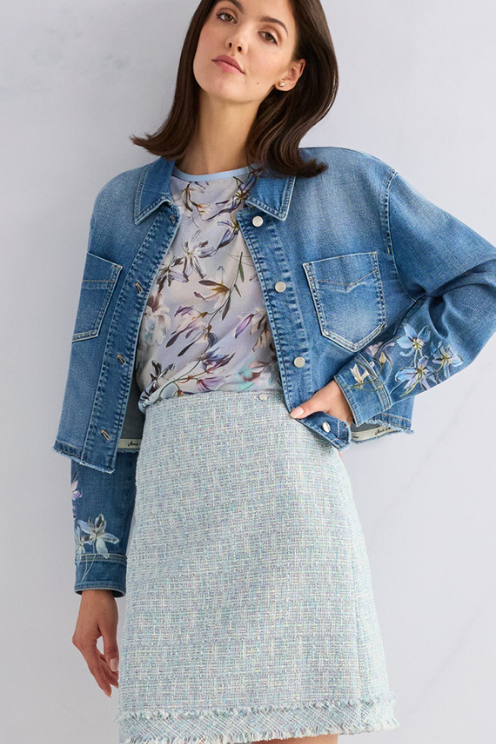 Floral Print Mesh Tank