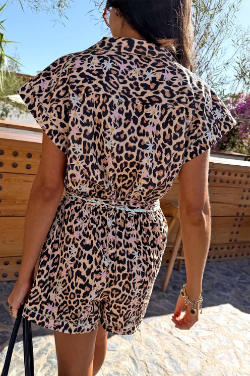 Leopard Print Romper