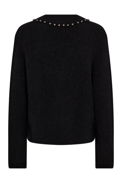 Zora V Neck Studded Sweater