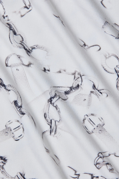 Ressi Fitted Tee - Faded Chain