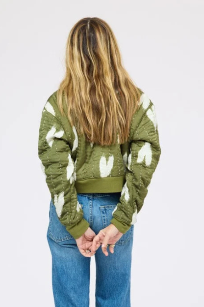 Ikat Heart Bomber