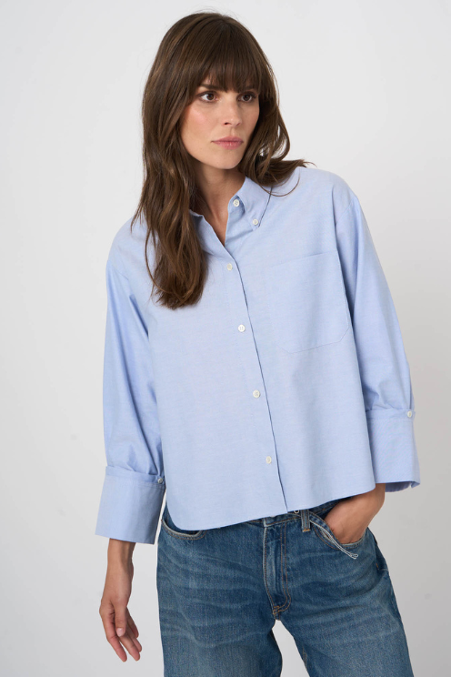 Boxy Button-Down Shirt