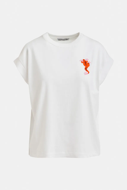Relaxed Frog Embroidered Tee