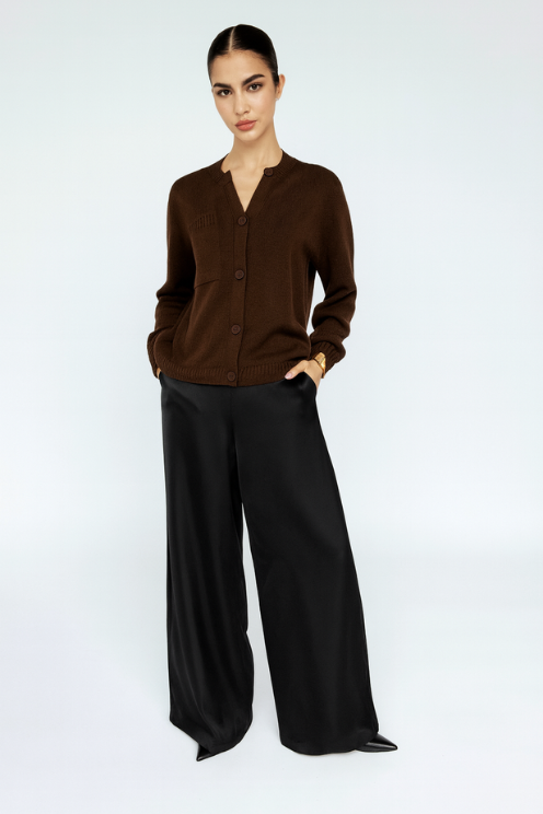 Butter Satin Wide Leg Pant
