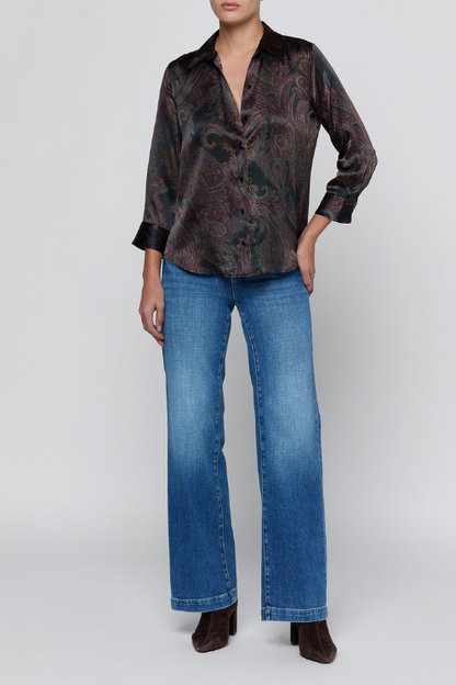 Dani 3/4 Sleeve Blouse - Midnight Paisley