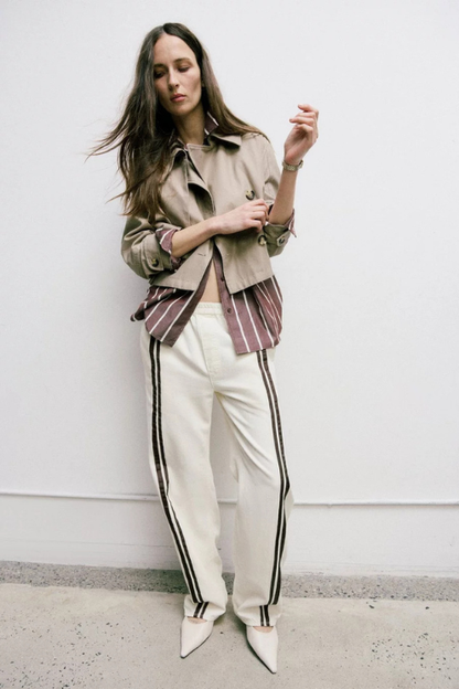 Jamie Cropped Trench Coat