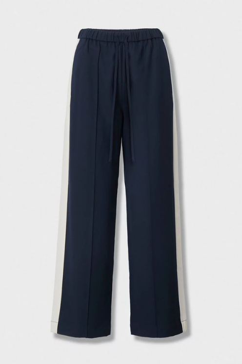 Siena Wool Side-Stripe Pants