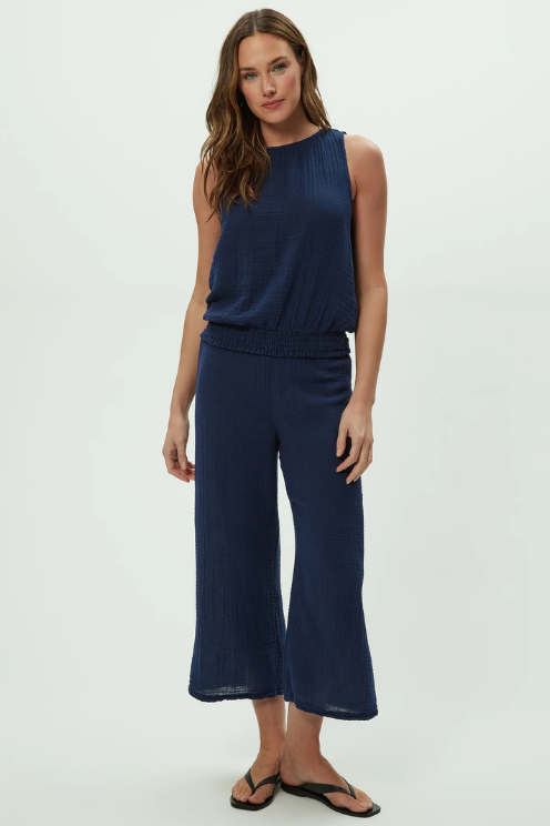 Medina Cropped Gauze Pant