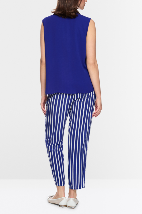 Vibrant Pleated Top