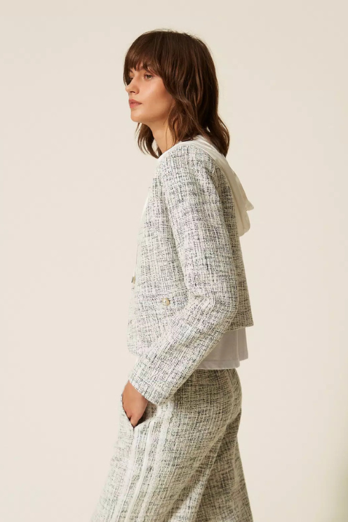 Milano Marled Hooded Knit Jacket