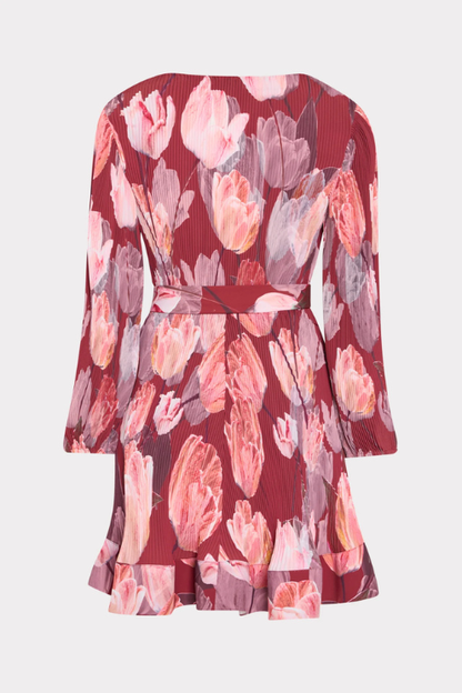 Liv Printed Pleated Dress