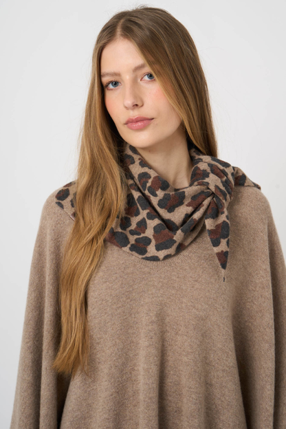 Leopard Triangle Scarf