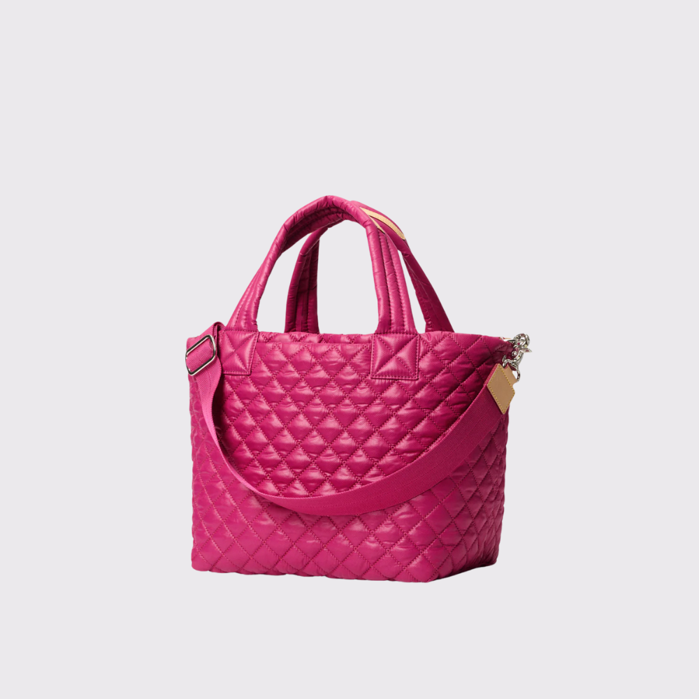 Small Metro Tote Deluxe in Raspberry
