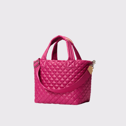 Small Metro Tote Deluxe in Raspberry