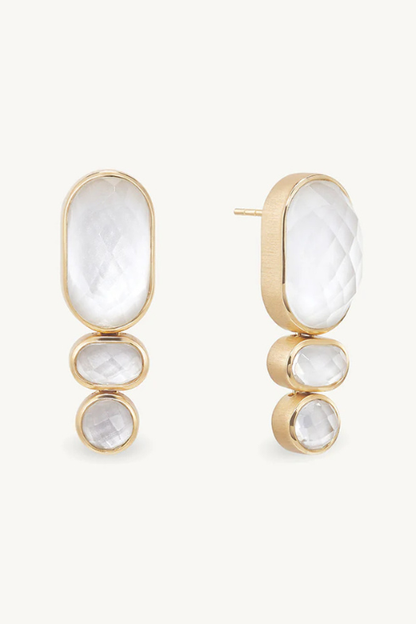Mercer Gemstone Statement Drop Earrings