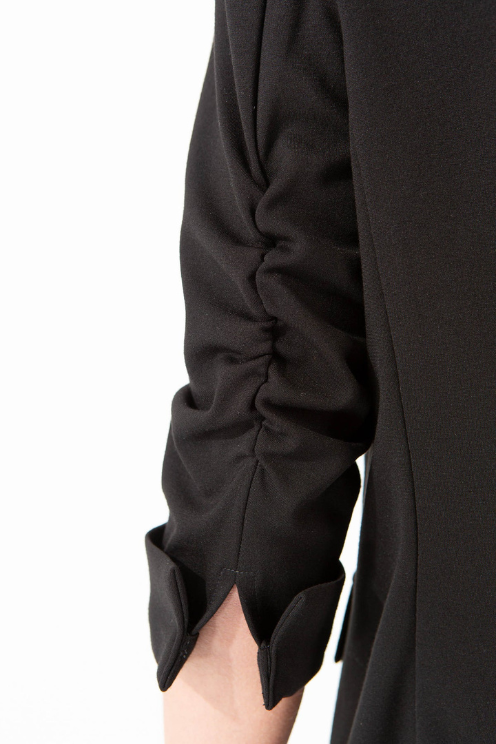 Blazer Cinched Sleeve Jersey Blazer