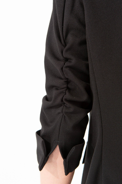 Blazer Cinched Sleeve Jersey Blazer
