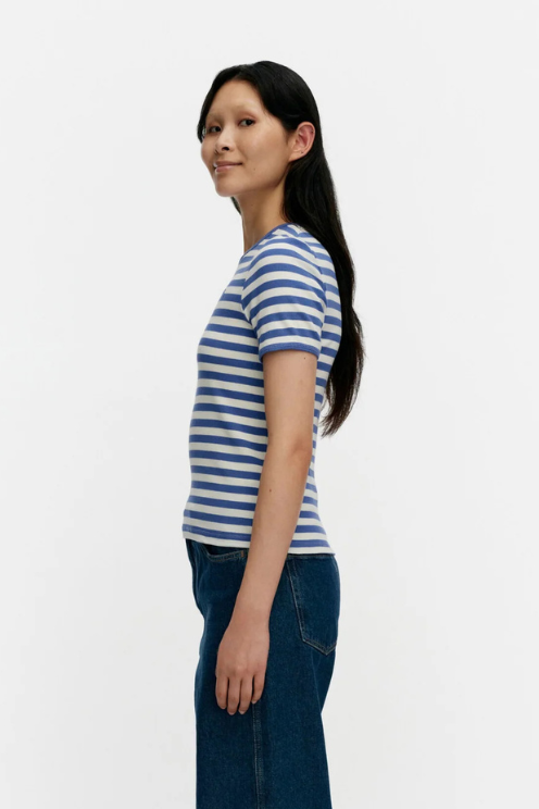 Striped Poppy Tee