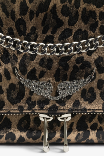 Rock II Metal Leopard Clutch