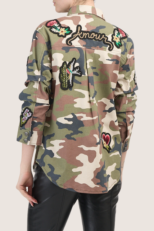 Patchwork Camo Jacket