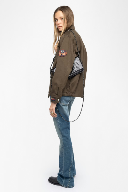 Rock Vintage Patent Studs Clutch