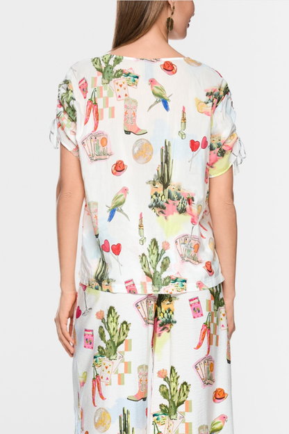 Desert Fiesta Print Blouse