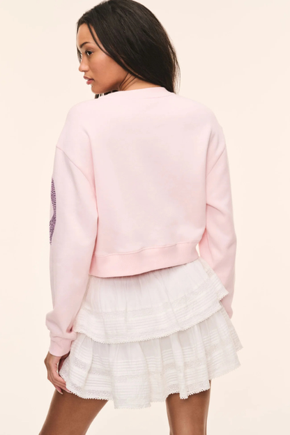 Rylan Rhinestone Bow Pullover