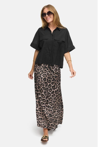 Short-sleeved Cotton Voile Blouse