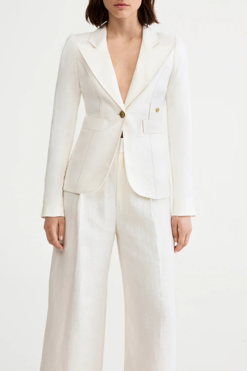 Linen Classic Duchess Blazer
