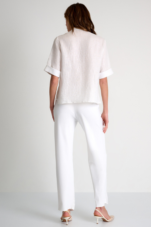 Linen & Lycra Blend Pants