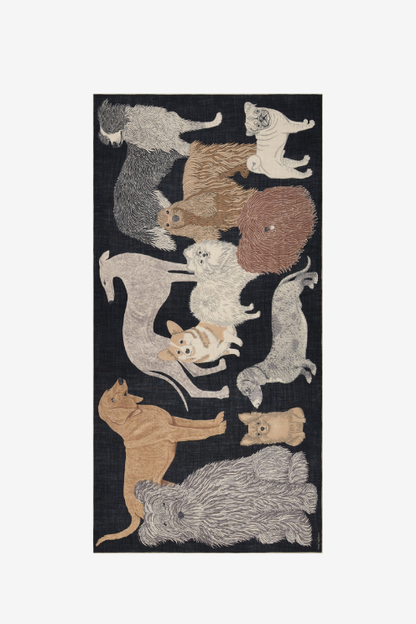 Toutou Wool Scarf – Black