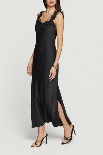 Lala Hammered Lace Combo Dress