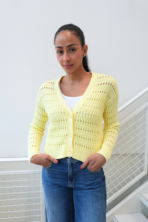 Boxy Rib Knit Cardigan