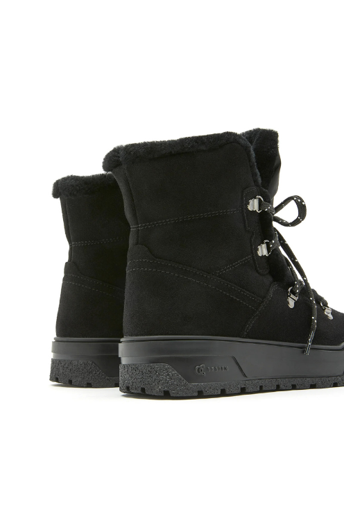 Shearling Lined Suede Bootie