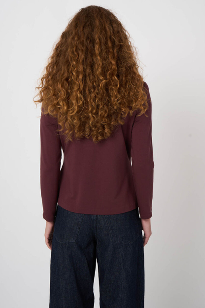 Modal-Cotton French Terry Sweatshirt Blazer