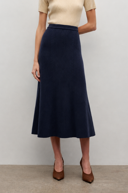 Ribbed Knit Skirt