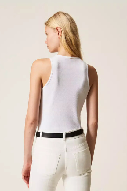 Floral Embroidered Tank Top