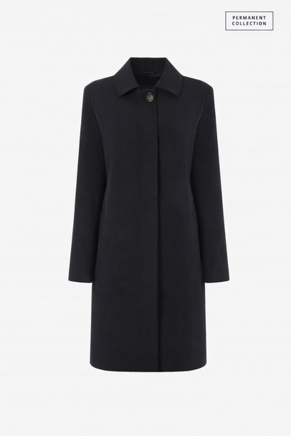 Europa Black Technical Overcoat