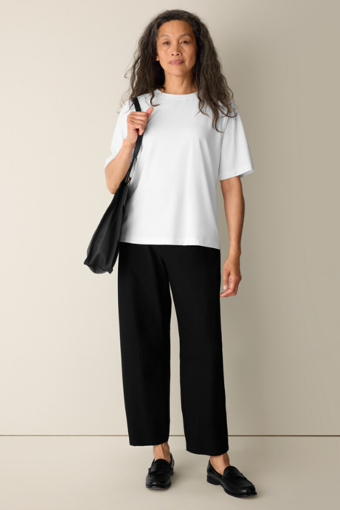 Extra-Fine Ponte Crew Neck Tee