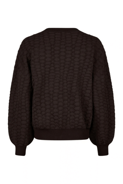 Metallic Croc Jacquard Sweater